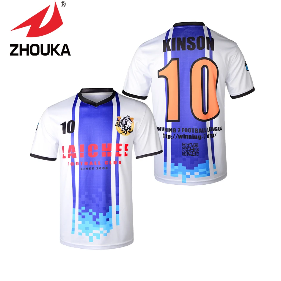 

Custom Men's soccer uniforms set Full sublimation print any color and personalized pattern brand football jerseys voetbal shits