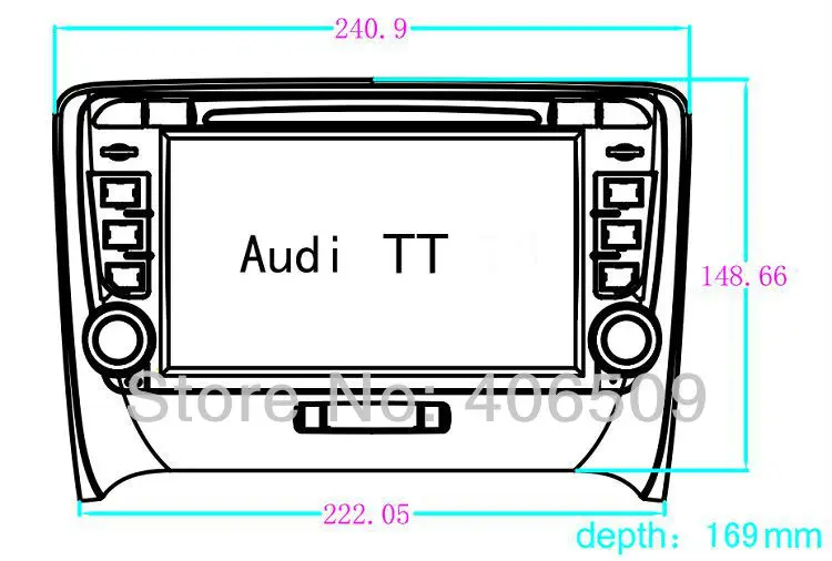 Android 8,0 Штатная dvd-плеер автомобиля для Audi TT 2006-2013 с gps навигации Bluetooth SD USB стерео видео WI-FI 4 ядра 4 г+ 32 г