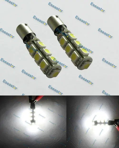 20 шт./партия eseastar; ; Красивые Босоножки на каблуке 13 СИД smd5050, bay9s ошибок, h21w led, bay9s света автомобиля DC 12 v 268LM