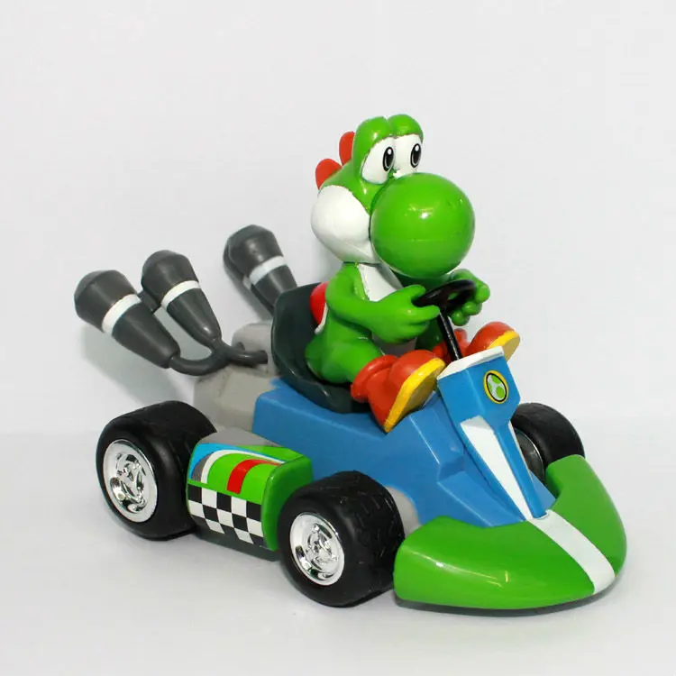 100 шт/партия, супер Марио Bros Марио и Yoshi Yossy Kart оттяните назад автомобиль 2 стиля