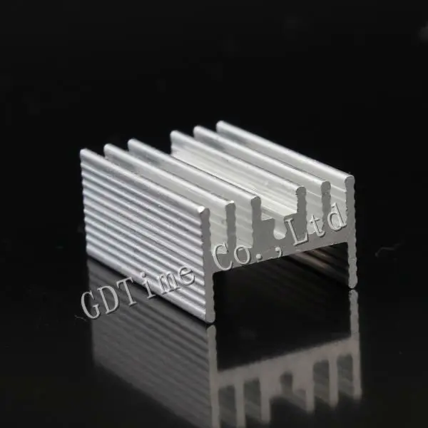2000 шт./партия Алюминий 15x22x10 мм IC LED охлаждения Cooler теплоотвода gd017