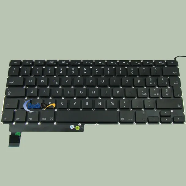 Для MacBook Pro 1" A1286 итальянская клавиатура и подсветкой 2009 2010 2011 2012 тестирование