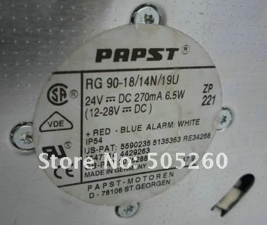 ПАПСТ 13 см 13538 24 V 6,5 W RG90-18/14N/19U 135*135*38 мм вентилятор охлаждения RG90-18