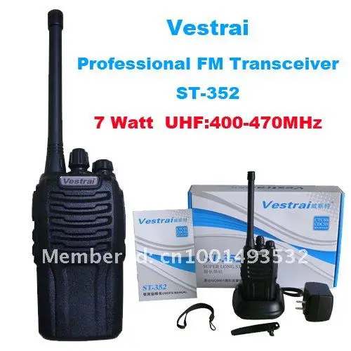 Горячая высокой мощности 7 ватт Vestrai ST-352 UHF 400-470 MHz Walkie Talkie