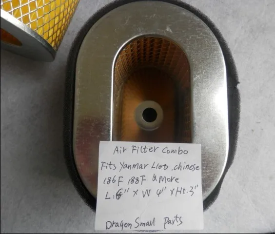AIR FILTER COMBO YANMAR L100 186F 188F DIESEL 0