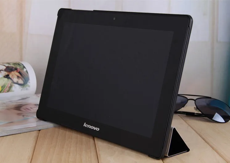 S6000 магнит Tablet чехол для 10,1 lenovo s6000 Стенд tablet кожаный чехол Case + Защитные