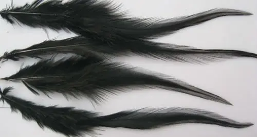 Free Shipping Hot sale Mixed Color 4-6'' 200pcs/lot Schlappen Rooster Hackle Feather