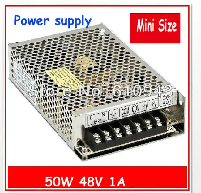 ms-50w-48v импульсный источник питания 48vdc 1A