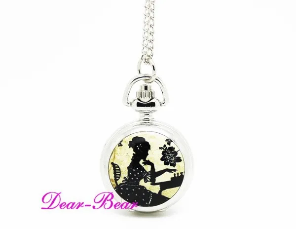 6028 s) Серебро Victorian Lady играть в Шахматы Часы Цепочки и ожерелья карманные часы, торговля, 12 штук в упаковке