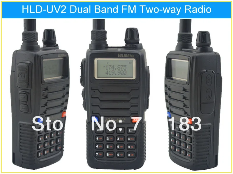 HELIDA HLD-UV2 136-174 МГц и UHF400-480MHz двухдиапазонный 5 Вт/3 Вт 128CH FM 65-108 МГц Портативный двухсторонний радио