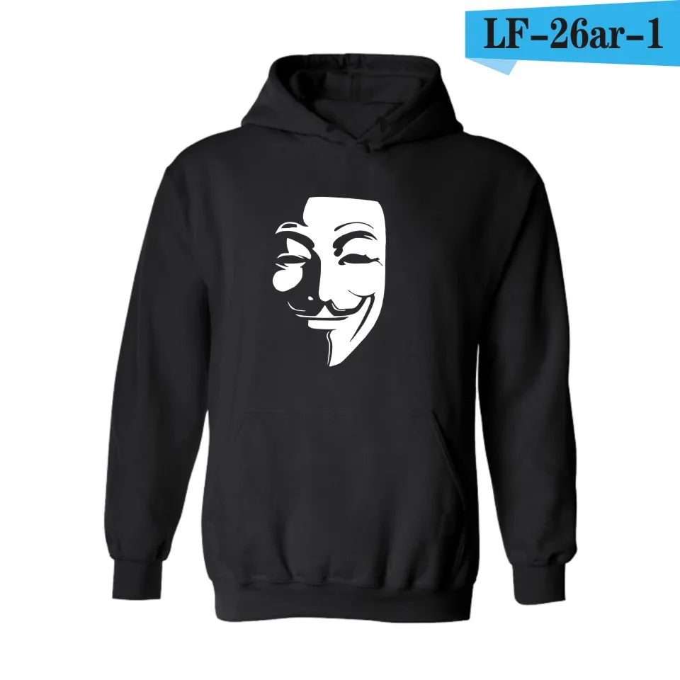 V значит вендетта герой маска 4xl Толстовки с капюшоном Для женщин толстовка xxxl в xxs Толстовки кофты Верхняя одежда с капюшоном Женская толстовка Обувь для девочек - Цвет: black