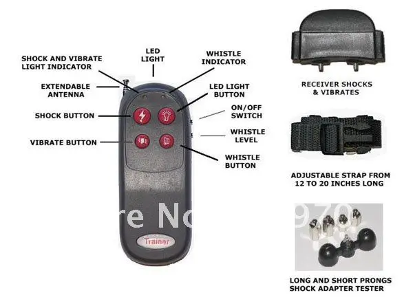 4 в 1 дистанционный тренировочный ошейник для собак