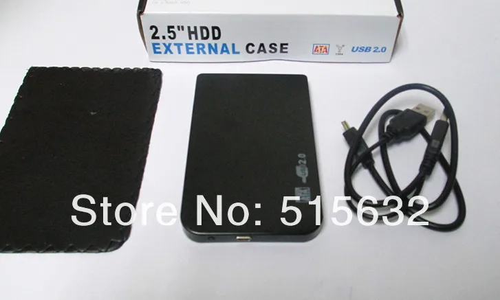USB 2,0 2," SATA жесткий диск HDD черный корпус/чехол 3 цвета