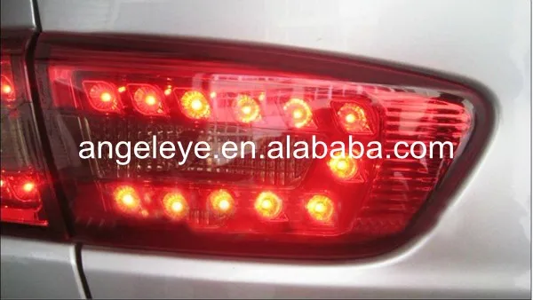 2008-13 лет для Mitsubishi для Lancer Exceed светодиодный задняя фара Красный Черный Цвет SN