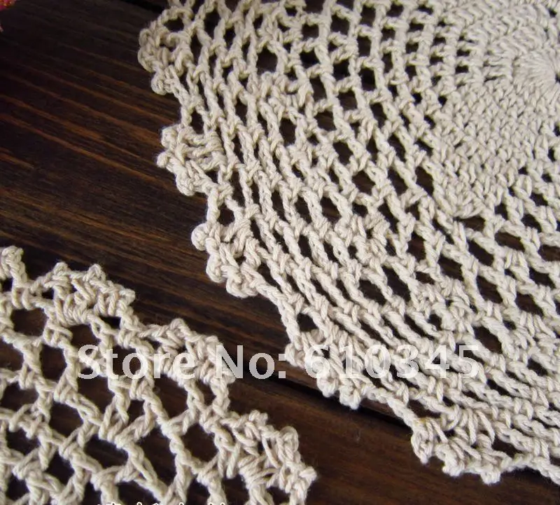 Хлопок Doily ручное вязание крючком подстаканник, подстаканник, подстаканник 23 см X 23 см 12 шт./партия CD028