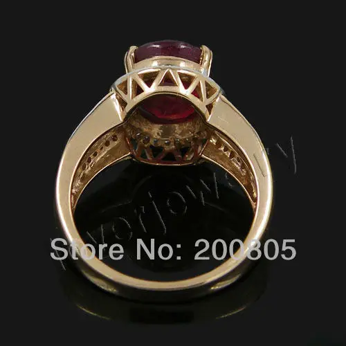 LOVERJEWELRY винтажное овальное твердое розовое золото 18 К 4.58ct с натуральным бриллиантом обручальное рубиновое кольцо