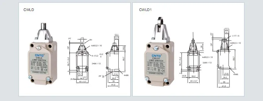 2 шт./лот высокое качество CNTD CWLNJ-30 воблый рычаг Концевой переключатель/микро-переключатель, сильный алюминиевый литой внешний корпус