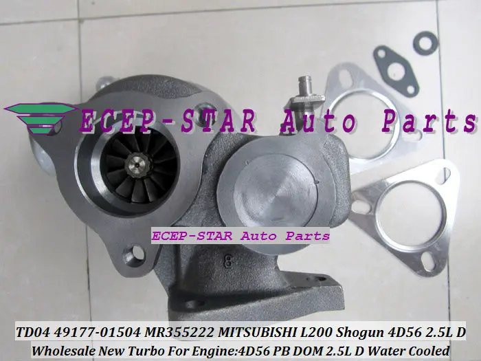 NEW TD04 49177-01504 MR355222 Turbine Turbo Turbocharger Fit For MITSUBISHI L200 Shogun Engine 4D56 PB DOM 2.5L D (4)