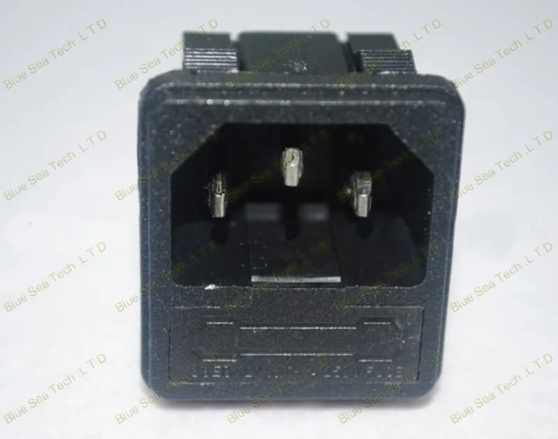 10 шт. 10A/250 V 3Pin разъем питания переменного тока/вилка с fush держатель (5*20 мм), UPS сервер гнезда ABS + латунь ccc, ce, бесплатная доставка