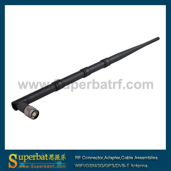 Superbat WiFi антенна 2,4 ГГц 10dBi Omni RP-TNC мужской резиновый Ducky антенна усилитель черный для беспроводного маршрутизатора WRT54 WLAN PCI карта