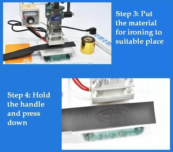 Пневматическая электрическая машинка для тиснения diy Фигура горячий штампующий кожаный тиснение печать логотип торговая марка