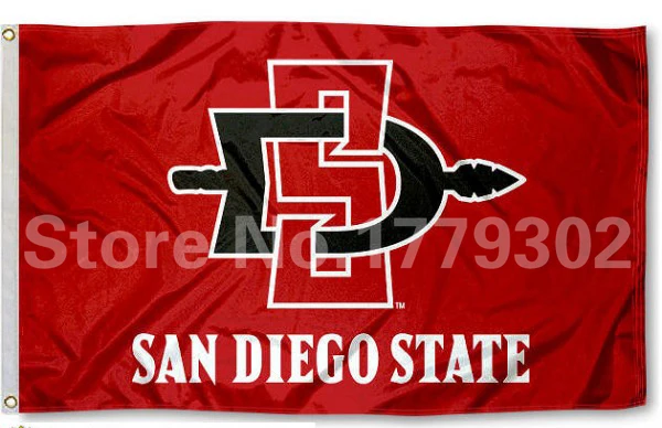 San Diego State University Flag 3 ’ X 5 ’ Fan bandera 150 X 90 CM