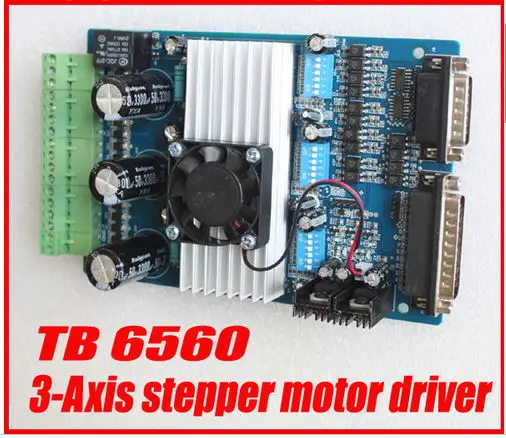

Free Shipping 3 axis TB6560 3.5A CNC engraving machine stepper motor driver board 16 segments stepper motor controller