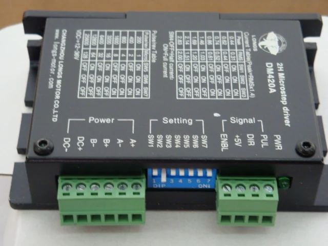 Драйвер шагового двигателя DM420A 1.7A 12-36V 128micsteps высокое качество fro Nema17 мотор 3d принтер