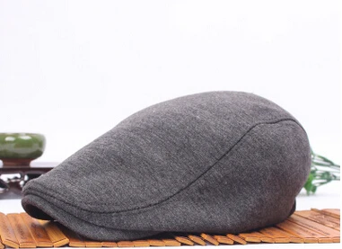 Весенне-осенняя мода джентльмен восьмиугольная кепка газетчика мужские шапки-береты плоская кепка s для мужчин бренд хлопоковый берет шапки для женщин - Цвет: dark gray style 2