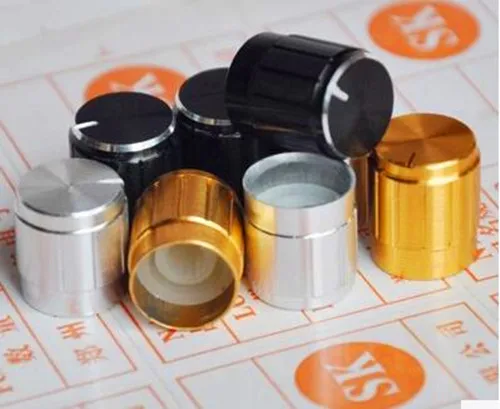 Бесплатная Доставка! Ручка потенциометра 5 шт./алюминиевая ручка/диаметр 15