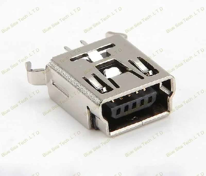 60 шт. 12 Модель MINI USB 5P гнездо PCB крепление для телефона, MP4, 5Pin 12 Тип/виды USB комбинированные наборы, латунный корпус