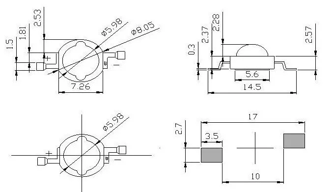 10 шт. 3 Вт высокой мощности Мощность UV Led 365nm 375nm 385nm 395nm 405nm 415nm 420nm светильник шарик оплату за образц мы принимаем через системы Тесты