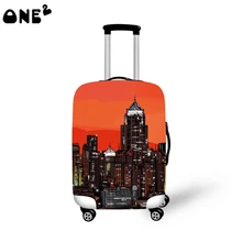 ONE2 fashion style 22,24,26 inch custom any logo and material nylon suitcase protection cover transparent clear luggage cover