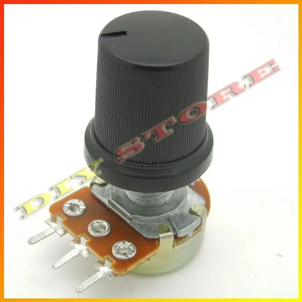 wholesale 100pcs/lot Brand New black 17mm high 6mm 15/64" Shaft Diameter encoder Knobs+free shipping-10000411