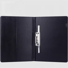 Папка для документов из искусственной кожи, папки для буфера обмена с прочными зажимами, чехол для проекта черный красный