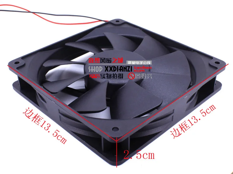 Для ADDA 13525 ADN512HB-A91 135*135*25 мм 13,5 см 135 мм 12 В двойной шарикоподшипник Вентилятор охлаждения красочные