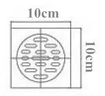 Черный Твердый латунный 100x100 мм квадратный анти-запах трап ванная комната Невидимый душ слив DR265