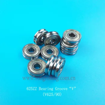 

625ZZ Bearing groove "V" Sliding Roller V groove angle:90-degree angle