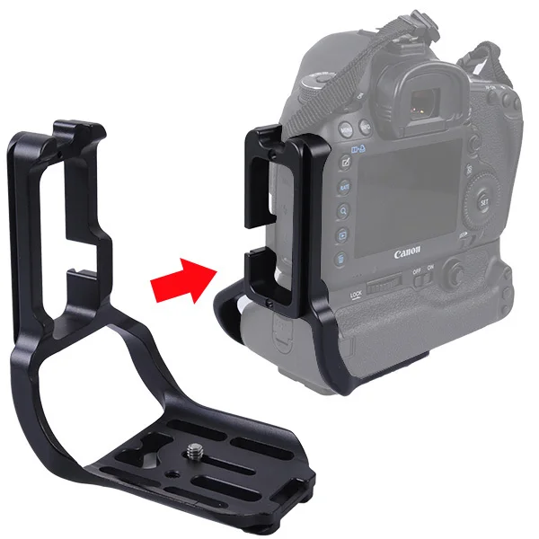 Vertical Quick Release Plate Camera L Bracket Holder for Canon 5D Mark