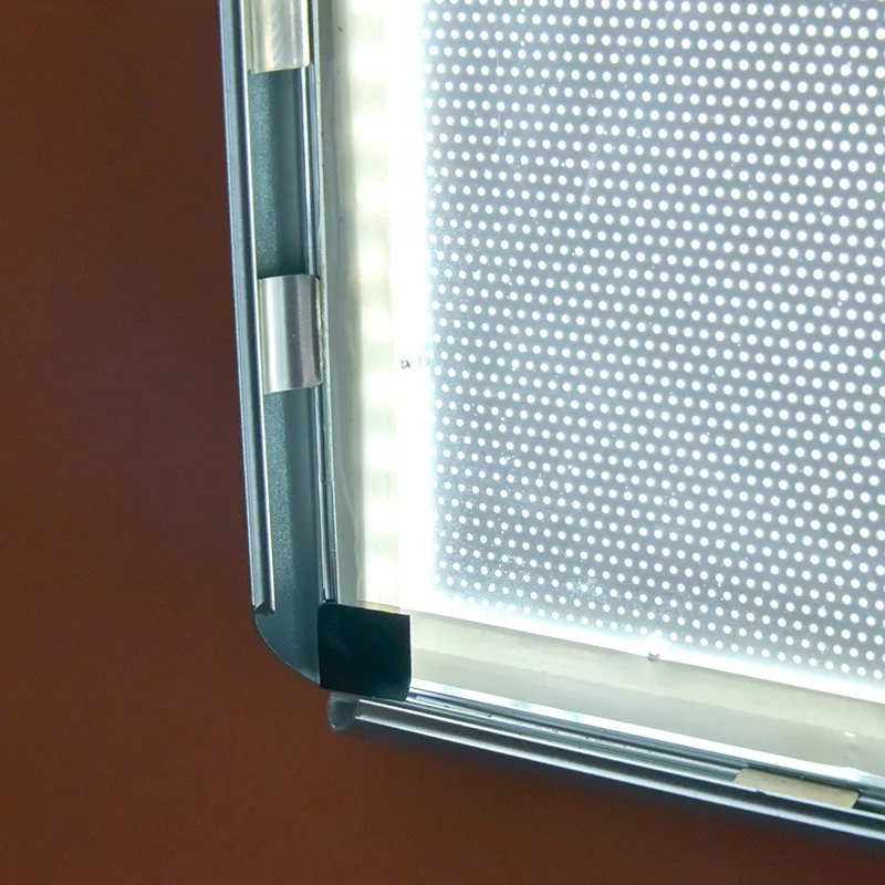 Ресторан Крытый висит Алюминий Slim Оснастки Рамки edge led подсветкой Меню табло A2 свет Коробки
