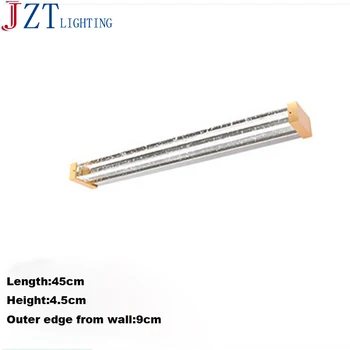 

M Aluminum Holder Lamp K9 Crystal Column Mirror Light Rectangular LED Lamp Minimalist Bathroom Mirror Lamps With Light Source