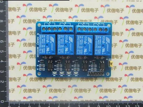 Бесплатная доставка! Электронное 4 реле для расширения платы/5 В с изоляцией opto