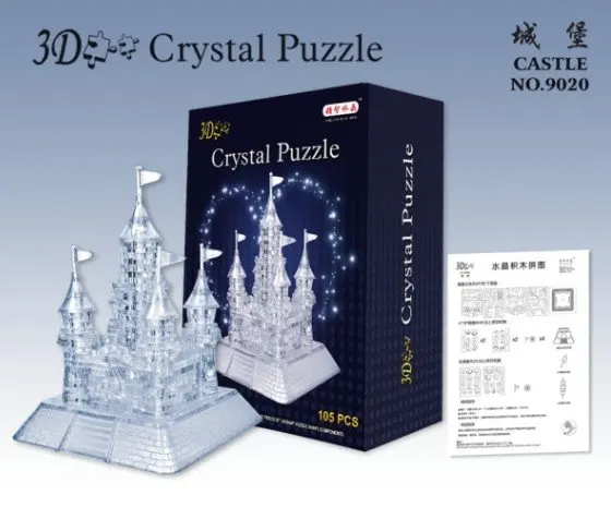 Кэндис Го! Новинка Горячая Распродажа 3D crystal puzzle замок модель DIY смешная игра 1 шт