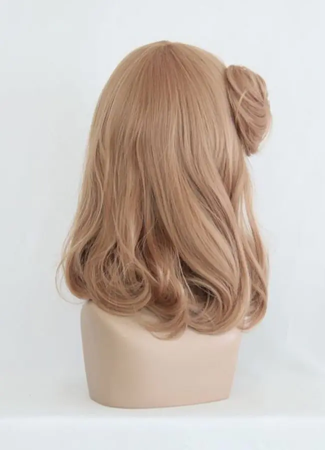 MCOSER 40 см Япония и Южная Корея белокурый, кудрявый с заказчика Косплэй костюм парик Высокая Температура волокна WIG-067A