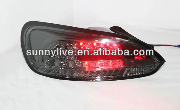 Для VW 2008-2011 Scirocco LED фонарь задний фонарь все черный Цвет