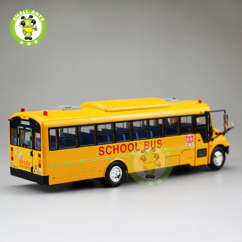 1/42 масштаб школьный автобус модель Китай YuTong ZK6109DX литья под давлением металлическая модель автобус автомобиль игрушки подарки