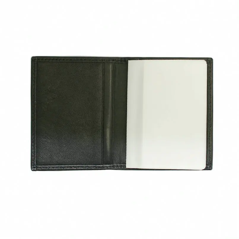 with pvc sheet Абсолютно мужской кошелек из натуральной кожи, держатель для кредитных карт, черный держатель для карт из воловьей кожи, подарок для мужчин, чехол посылка для карт - Цвет: with pvc sheet