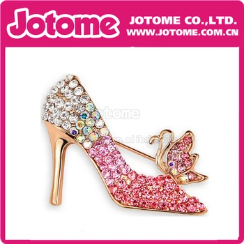 

Wholesale 55mm Butterfly on High-heeled Shoes Brooches pin