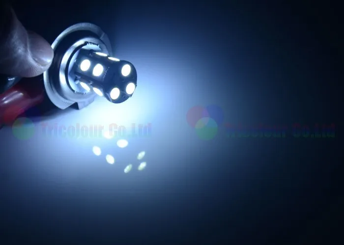 AutoEC H7 13 SMD 5050 ультра яркие красные/зеленые/белые автомобильные передние фары LED передняя противотуманная фара дальнего света 12 V 200 шт./лот# LJ12