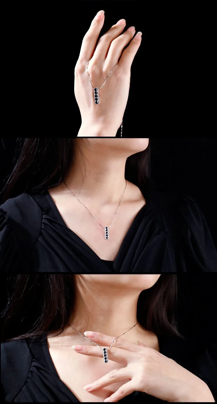 GVBORI S925 натуральный голубой sapphirejewelry 5 шт. драгоценный камень Для женщин, подарок, изящное ювелирное изделие, 925 пробы Серебряное колье с подвеской элегантная обувь на платформе